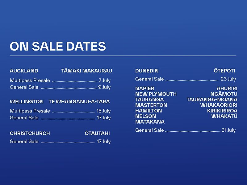 On sale dates