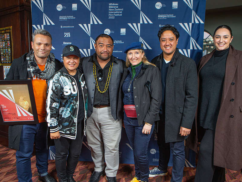Ngā Whanaunga Māori Pasifika Shorts 2022 Jury Award presentation at The Roxy Cinemas